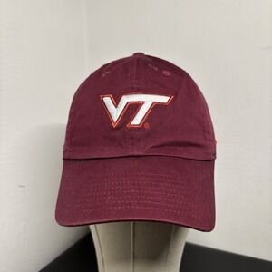 Virginia Tech Nike Heritage86 Baseball Cap Dri-Fit Maroon VT Football Strapback